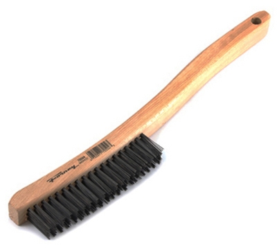 Wire Scratch Brush, Carbon Steel, 13.75-In.