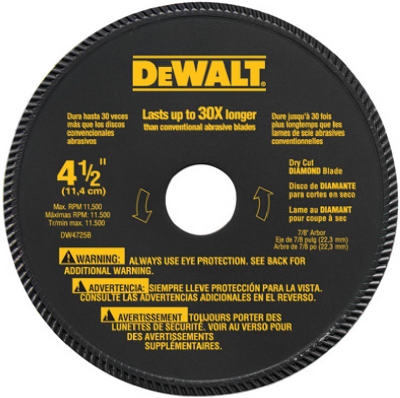 High-Performance Masonry Blade, 4.5-In.