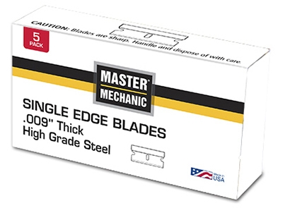 Single Edge Razor Blade, 5-Pk., .009-In.