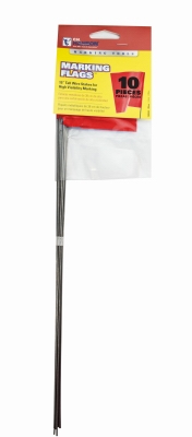 Glo Red Stake Flag 10pk