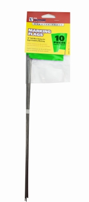 Glo Lime Stake Flag 10pk