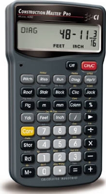 Master Pro Construction Calculator, With Case & Batteries