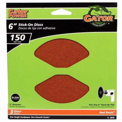 3PK 6 inch150G AO Sand Disc