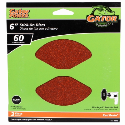 3PK 6 inch 60G AO Sand Disc