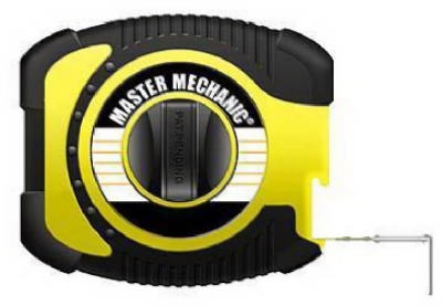 Tape Measure, High-Viz Yellow, Fiberglass, 3/8-In. x 100-Ft.