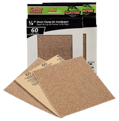 Sanding Sheets, Aluminum Oxide, 60-Grit, 4.5 x 5.5-In., 25-Pk.