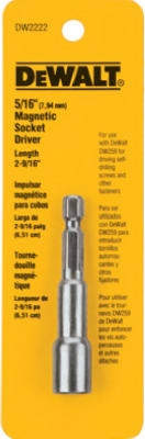 DeWalt 5/16 x 2-9/16-Inch Magnetic Hex Socket Driver
