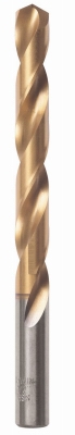 Drill Bit, Titanium, Jobber Length, 0.5-In.