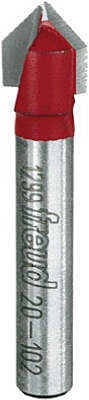 3/8-Inch 2-Flute Carbide V-Grooving Router Bit