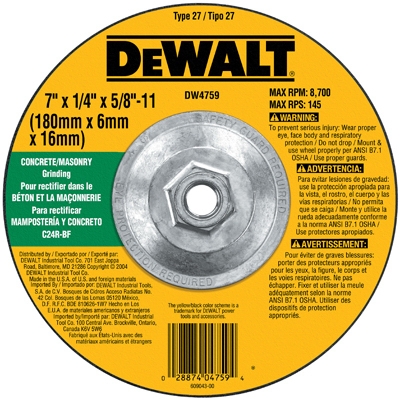 Masonry Grinding Wheel