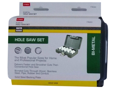 Bi-Metal Hole Saw Set, 6-Pc.