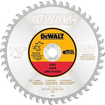Ferrous Metal Cutting Blade, 7.25-In., 48-Teeth