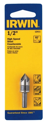 Countersink Drill Bit, High Speed Steel, 1/2-In.