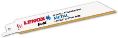 Gold 5-Pk., 6-In. 18-TPI Reciprocating Saw Blades