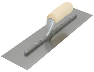 Finishing Trowel, Curved Handle & Stainless Steel Blade, 14 x 4-In.