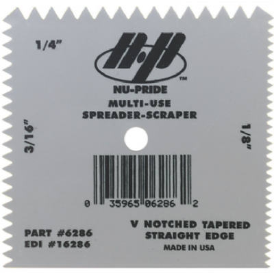 Spreader, V-Notch, Plastic, 4 x 4-In.