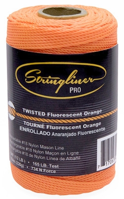 Construction Line, Fluorescent Orange, 1/2-Lb., 540-Ft.