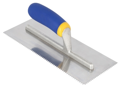 11 x 4-1/2-Inch Soft-Grip V-Notch Trowel