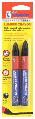 Lumber Crayon, Black, 2-Pk.