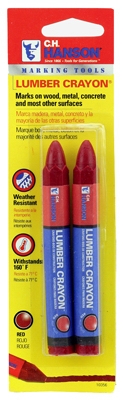 Lumber Crayon, Red, 2-Pk.