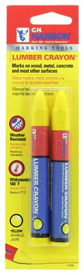 Lumber Crayon, Yellow, 2-Pk.