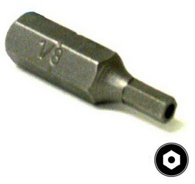 1/8-Inch Security Hex Key Isomax™ 1-Inch Insert Bit