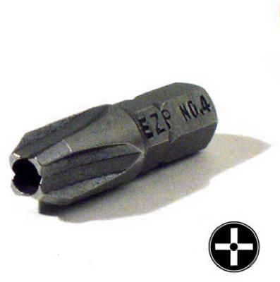 #4 Security Phillips 1-Inch Insert Bit