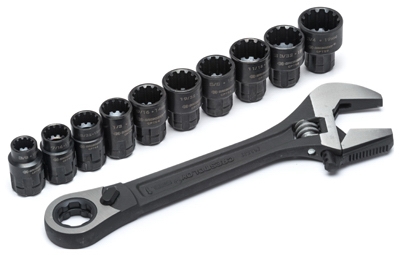 Wrench & Socket Set, 3/8-In., 11-Pc.