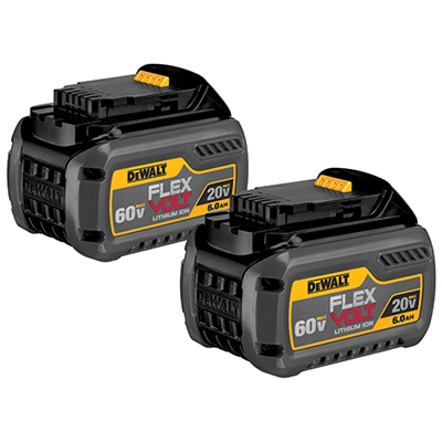 FLEXVOLT Lithium-Ion Batteries, 20/60V, 2-Pk.