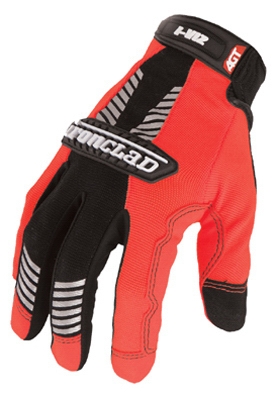 I-Viz Reflective Safety Gloves, Orange, Large