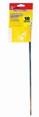 10PK 15 inch Yellow Stake Flag