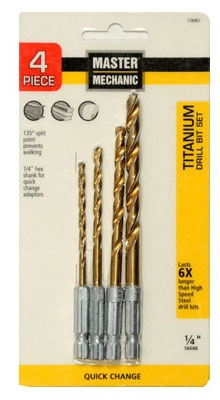Quick Change Titanium Bit Set