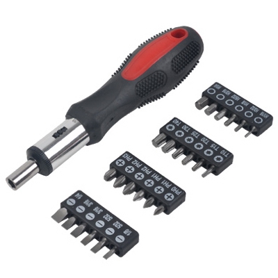 25PC RATCHET SCREWDRIVER BITS SET