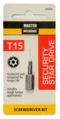 MM 1 inch TX15 Torx Sec Bit