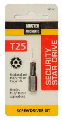 MM 1 inch TX25 Torx Sec Bit