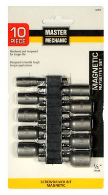 Magnetic Nutsetter Set, 10-Pc.