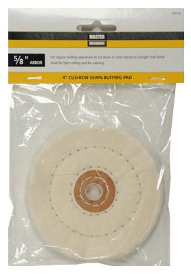 Cushion Sewn Buffing Pad, 4-In.