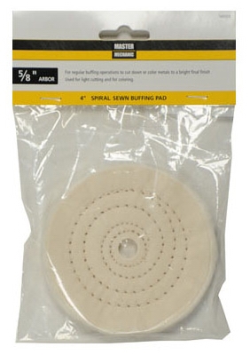 Spiral Sewn Buffing Pad, 4-In.
