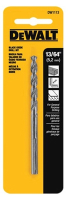 13/64-In. Black Oxide Drill Bit