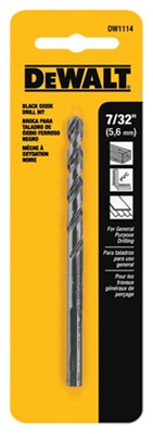 7/32-In. Black Oxide Drill Bit