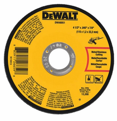 Metal Cut-Off Wheel, 4.5-In. x .045-In. x 7/8-In.
