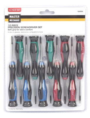 Precision Screwdriver Set, 10-Pc.