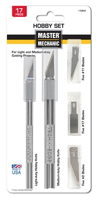 Hobby Knife Set, 17-Pc.