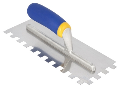 Floor Trowel, Stainless Steel, 1/2 x 1/2 x 1/2-In.