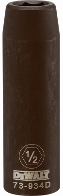 6PT 1/2'' Drive Deep Impact Socket 1/2 inch SAE