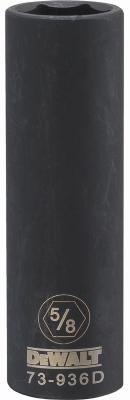 6PT 1/2'' Drive Deep Impact Socket 5/8 inch SAE