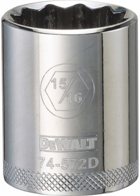 12PT 1/2IN Drive Socket 15/16”