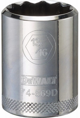 12PT 1/2IN Drive Shallow Socket 13/16”