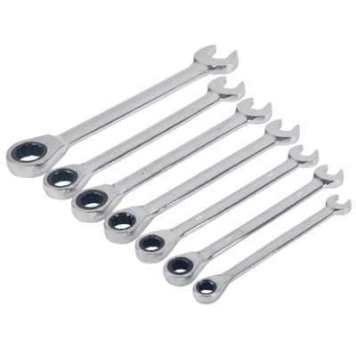 Ratcheting Wrench Set, Metric, 7-Pc.