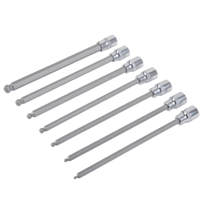 Long Ball End Socket Set, SAE, 7-Pc.